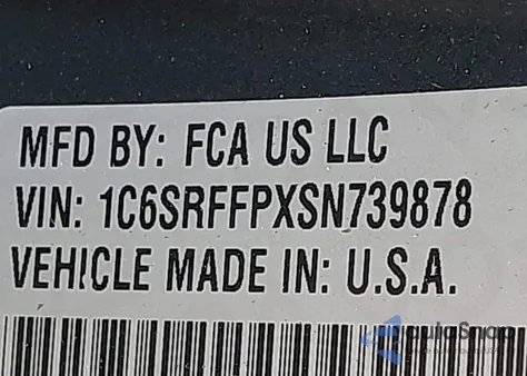 2025 Ram 1500 Big Horn 4X4 5'7 Box z USA, uszkodzony, nr VIN 1C6SRFFPXSN739878